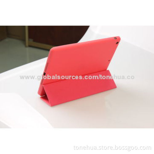 Pure color folding tablet sleeve for iPad
